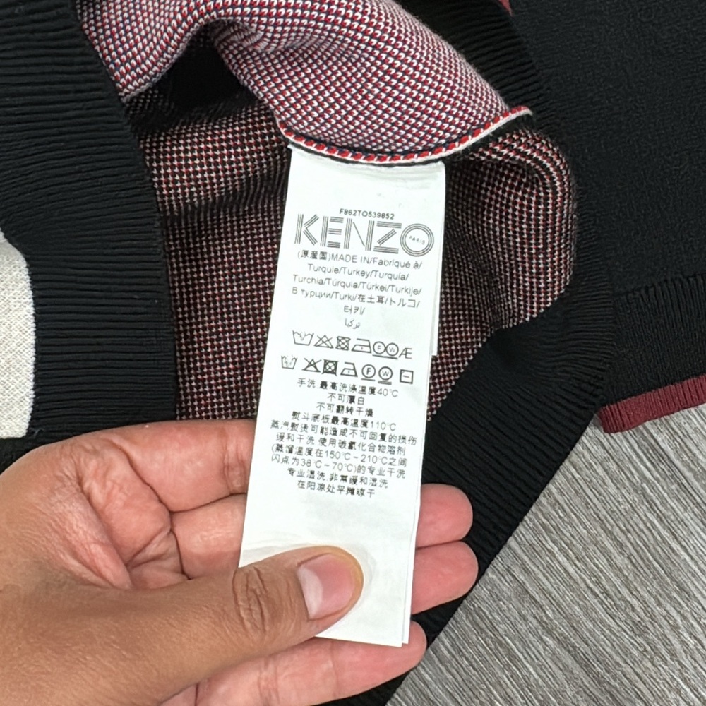 KENZO Dragon Wool Blend Jacquard Sweater Size Small - Picture 9 of 11